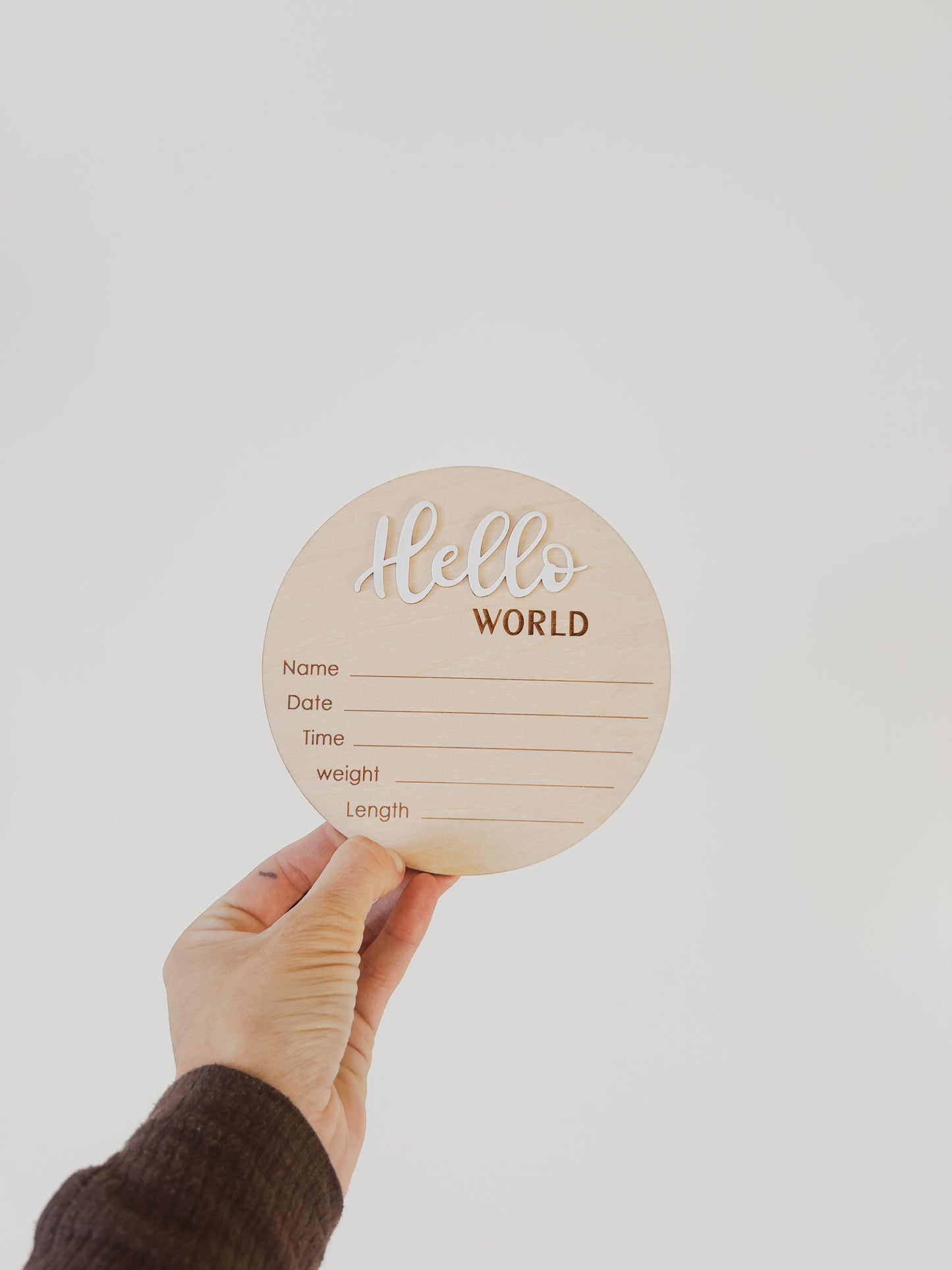 Hello Birth Announcement Sign