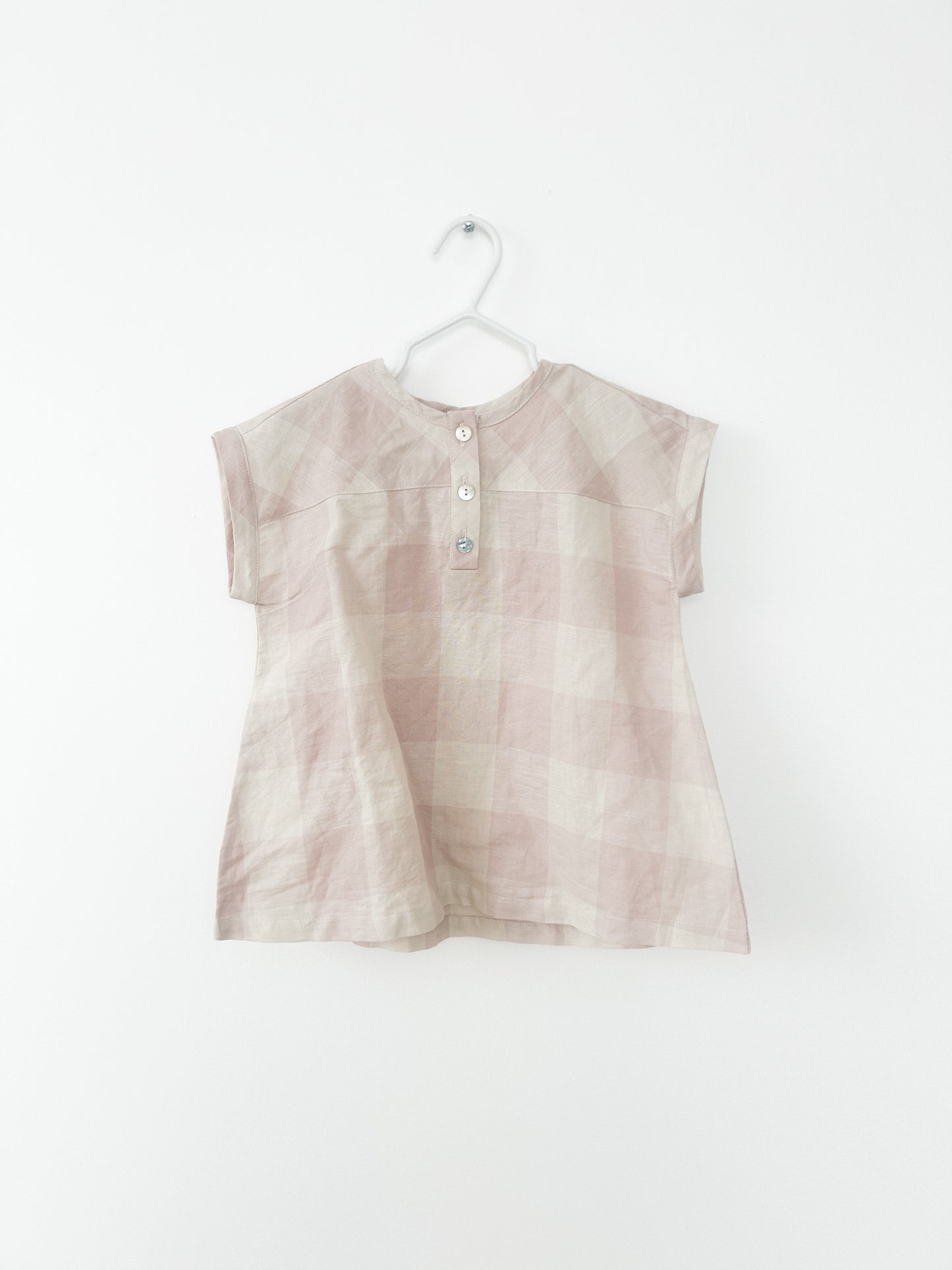 Le Petite Collection Linen Dress Size: 12-18 months