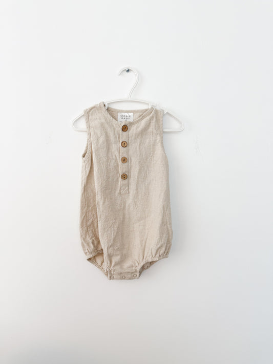 Mebie baby linen romper Size: 2T