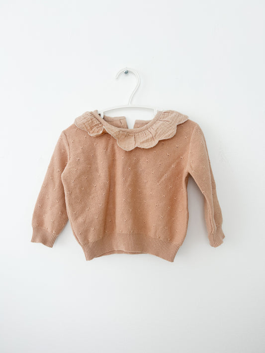 Quincy Mae baby doll knit sweater Size: 6-12 month