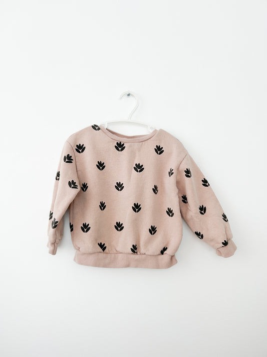 Zara floral crewneck Size: 18-24 month
