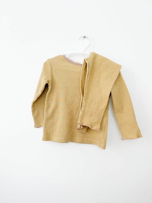 Zara waffle knit set Size: 12-18 month