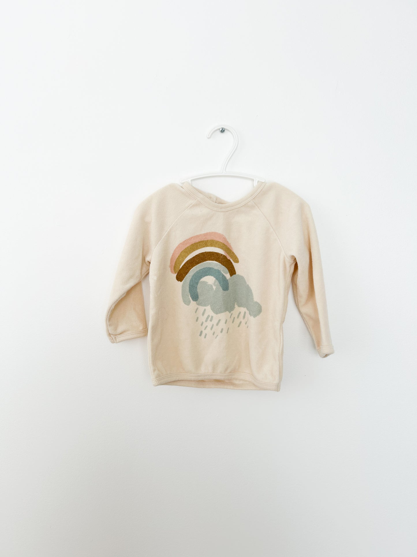 H&M Terry Cloth Rainbow Crewneck Size: 12 month
