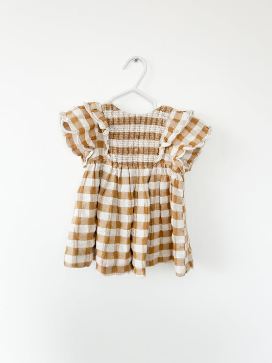 Zara plaid dress Size: 6-9 month