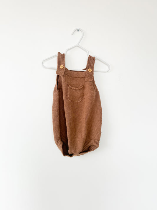 No bran knit romper Size: 18-24 month