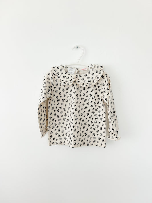 Zara Floral baby doll top Size: 12-18 month (oversized)